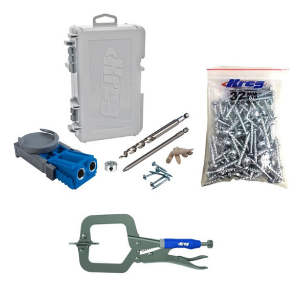 Combo Kreg Jig R3 + Prensa Micro 2  + Tornillos 1.1/4 0