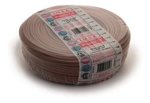 Cable Imsa Plastix  Cf  4 Mm² (rollo X 100 M) Marrón 0