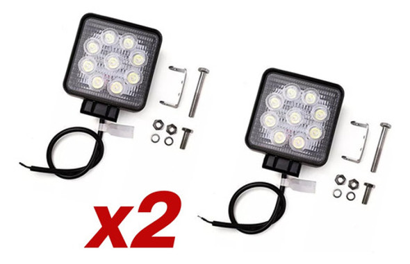 2 Faro Auxiliar Reflector 4x4 Led Off Road 27w 12v Camion 0 2 Faro Auxiliar Reflector 4x4 Led Off Road 27w 12v Camion 0