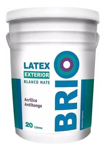 Látex Exterior Interior Andina 20lts Acrilico Antihongo Brio 0