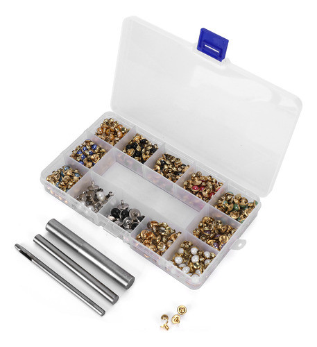 Conjunto De Rebites De Strass De Cores Mistas, Pinos De Miça 0