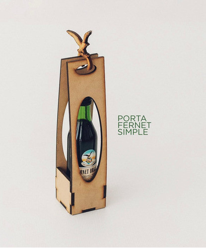 Porta Fernet Mini Souvenir Individual Fibrofacil Regalo X20u 1