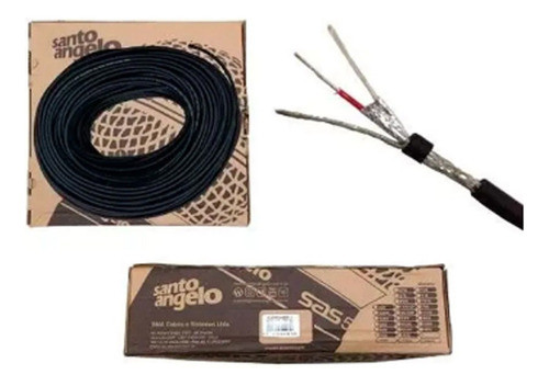 Cabo Para Microfone Balanceado  2x0,30mm 3m X30 Santo Angelo 0
