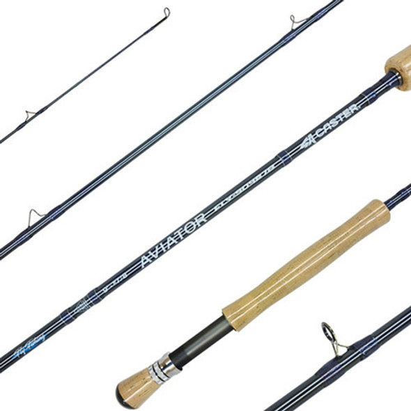 Caña Pesca Mosca Caster Aviator 2.7m 4 Tramos #7-8 Fly 0