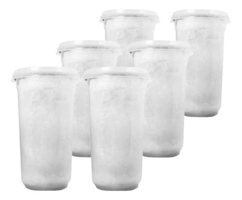 Algodão Doce Branco Pote 20g C/6 Unid - Buschle 0