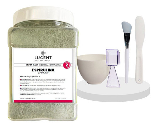Mascarilla Espirulina Refresca E Hidrata + Set De Aplicación 0