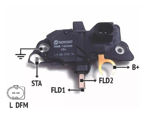 Regulador De Voltaje Alternador T.bosch Rnb 145225 0
