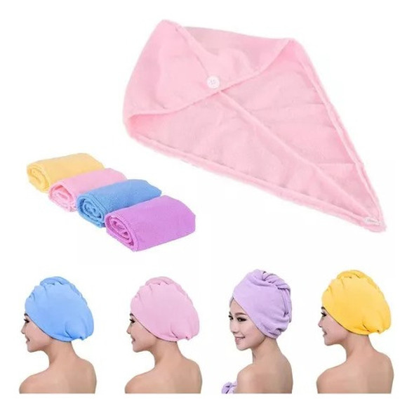 Toalla Gorro Magico Turbante Microfibra Secador Pelo Rapido 1