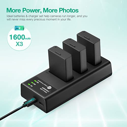 Baterías Con Cargador Triple Ranura Lp-e10 Canon Eos Rebel 1