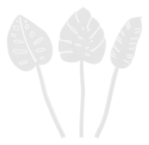 Molde Epóxi De Resina Para Decoração De Mesa, 3 Unidades 0