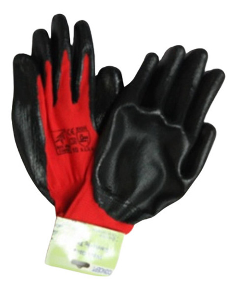 Guantes De Trabajo Goma Tela 0