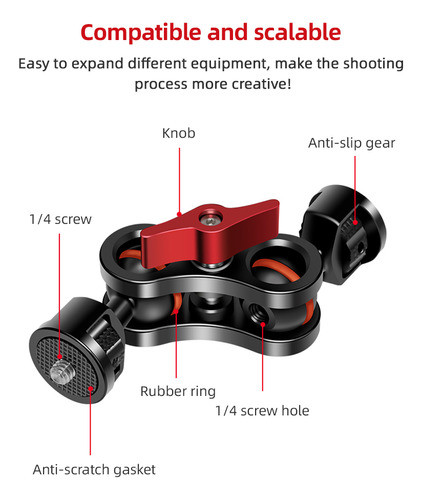 Suporte Flexível De Campo De Braço De Câmera Para Gaiola De 1