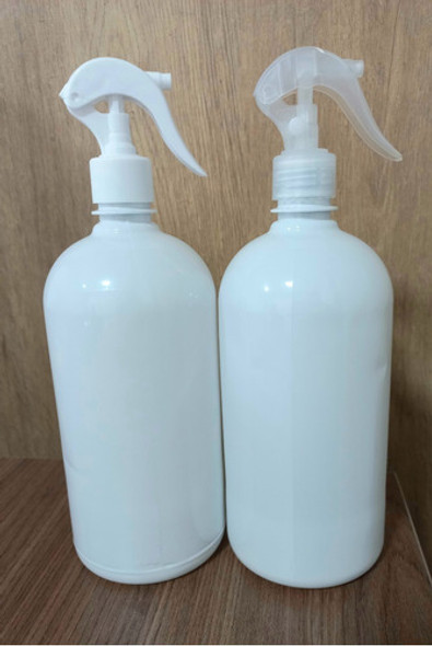 Botella Pet Blanca Modelo Bajo 1lt Con Mini Gatillo Pack X20 1