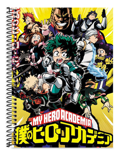 Caderno Escolar Boku No Hero 20 Matérias 400 Folhas 0