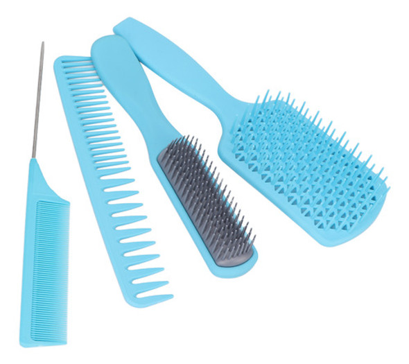 Conjunto De Escovas De Cabelo, 4 Peças, Pente Oco, Pente Par 1