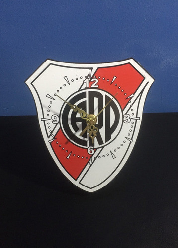 Reloj De Mesa River Plate Millonarios Fibrofácil En Caja 0