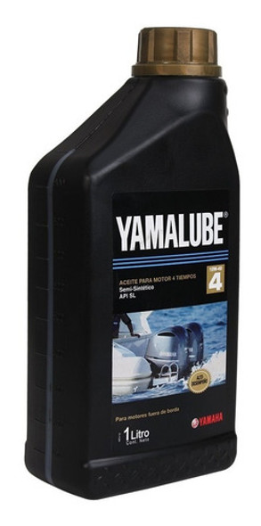Aceite Nautico Yamalube 4m 4t Semisintetico 10w 40 1 Litro 0