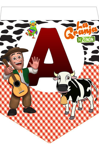 Banderín Digital Cumpleaños La Granja De Zenón 1