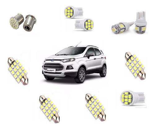 Kit Completo Led Nova Ford  Ecosport 2013 A  2017 0
