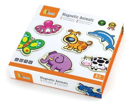 Set Juego Imanes Animales - Magnética - Viga - Madera 0