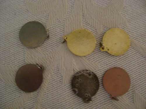 Set 6 Medallas De Trofeos Talladas Sin Grabar Xx-148 1