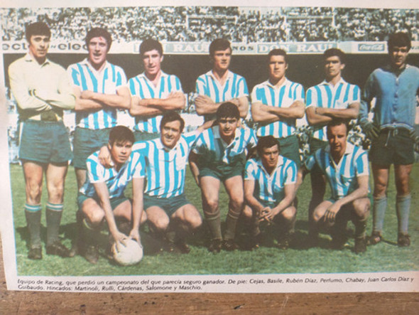 Recorte Racing Club Equipo Nacional 68 Cejas Basile Otros(d) 0