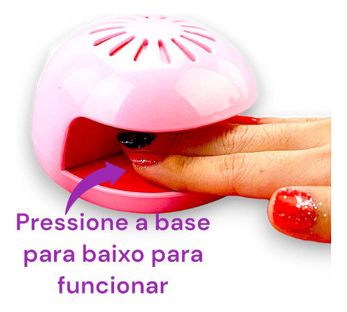 Brinquedo Kit Manicure Unhas Com Secador De Unhas Promoção 1