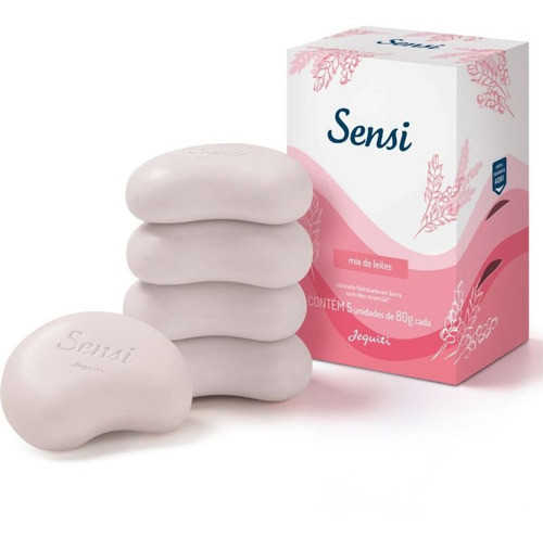 Sabonete Barra Sensi Mix De Leites 5x80g 3 Unidades- Jequiti 1
