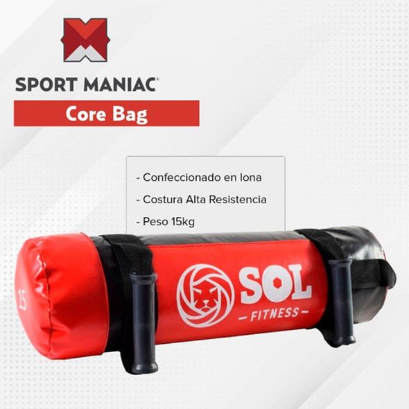 Kit Sport Maniac Sand Bag Corebags 15kg + Medicine Ball 6kg 1