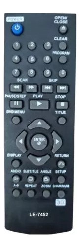 Controle Remoto Para Dvd 6711r1p089b Dv288k Dv487 Dk141 0