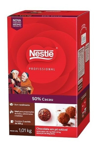 Chocolate Em Pó Dois Fadres 50% Cacau - 1,01kg - Nestlé 0