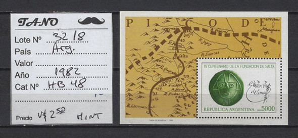 Lote3218 Argentina 1982 Gj# Hb# 48 Mint 1