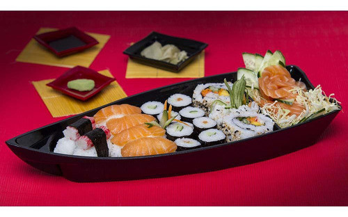 Barco Sushi Vemplast M 1l Tropical Polipropileno Verde 1