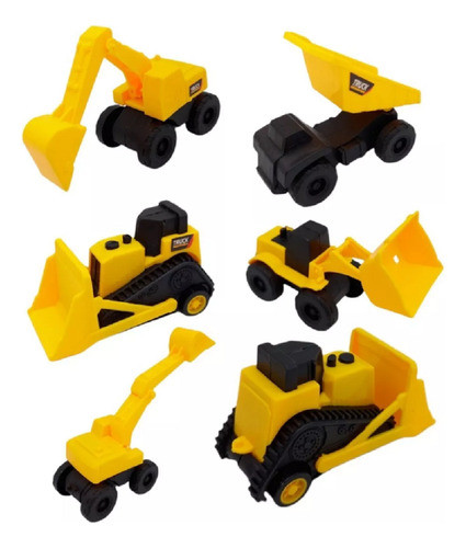 Grua Tractor X 6 Construccion Para Niños Excelente 1