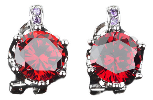 Piedras Preciosas Amatista Granate Rojo Para Mujer Joyas De 0