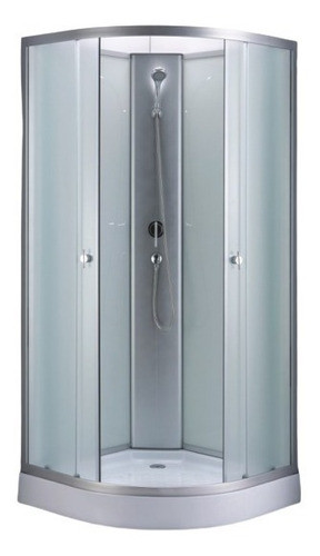 Mampara Cabina Baño Vidrio Templado 11874  Quasar Homecenter 0