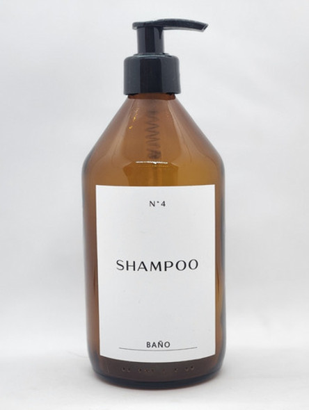3 Envase Vidrio Ambar Etiqueta Shampoo Con Valvula Importada 0 3 Envase Vidrio Ambar Etiqueta Shampoo Con Valvula Importada 0