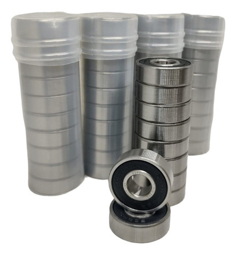 Kit 50 Peças Micro Rolamentos 608 2rs 8x22x7 0