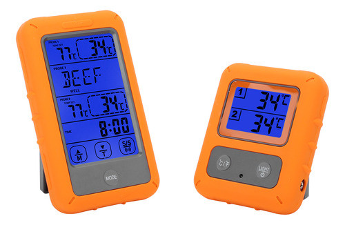 Termômetro De Alimentos Sem Fio Lcd Touch Control Digital Du 1