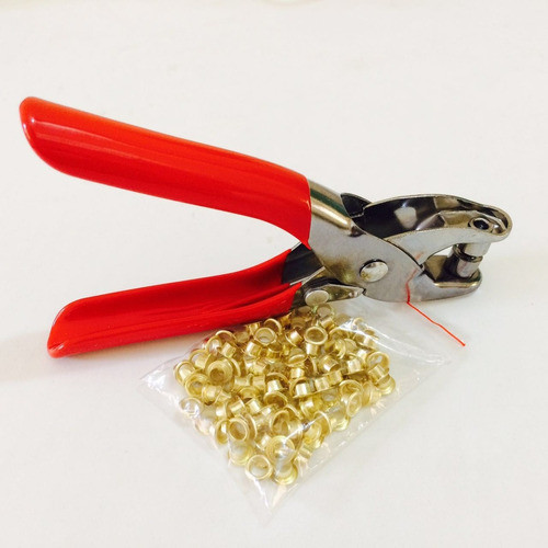 Alicate Para Ilhós + 100 Ilhos De Brinde P/ Lembrancinhas 0