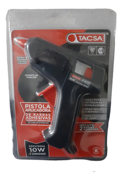 Pistola Aplicadora De Barras Adhesivas Tacsa 10w 220v/50hz 0