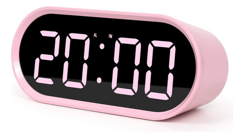 Mooas Reloj Despertador Led Con Espejo Pop, Reloj Led, Alarm 0