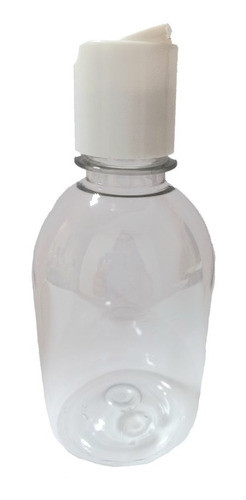Envase Botella Transparente Pet 250ml  Tapa Disc Top X100 0