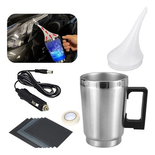 Kit Restaurador Faros Óptica A Vapor 12v Encendedor 0