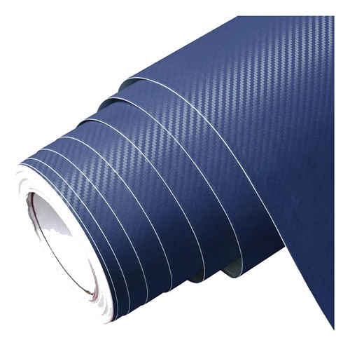 Vinilo Film Fibra Carbono Azul 1.27x0.88m .xm2 Oferta T22 0