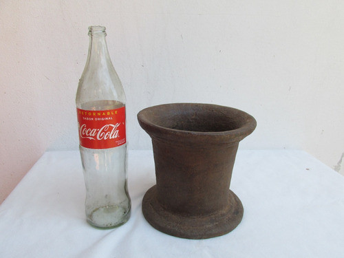 Antiguo Raro Y Gran Mortero De Fundicion, Cocina Farmacia 1