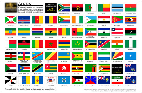 Adesivos 289 Bandeiras Países Do Mundo Kit 5 Continentes 0