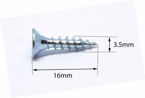 Tornillo Fix Para Madera 3.5x16 X 1000 Unidades Zinc Azul 1