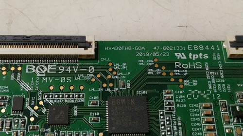 Tcon Jvc Lt-43da5125 Hv430fhb-goa 47-6021331 E88441 1