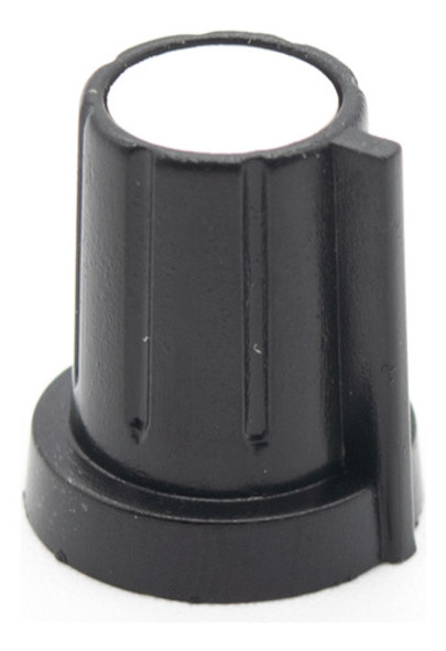 3 Perillas Potenciometro Blancas 17mm X 19mm Eje Estriado 0